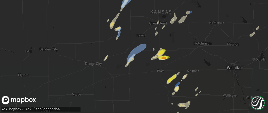Hail map in Lewis, KS on May 29, 2026