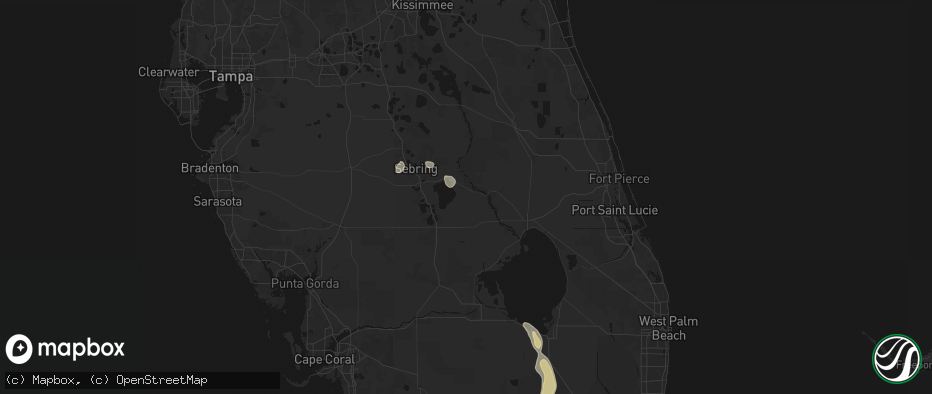 Hail map in Lorida, FL on May 29, 2026