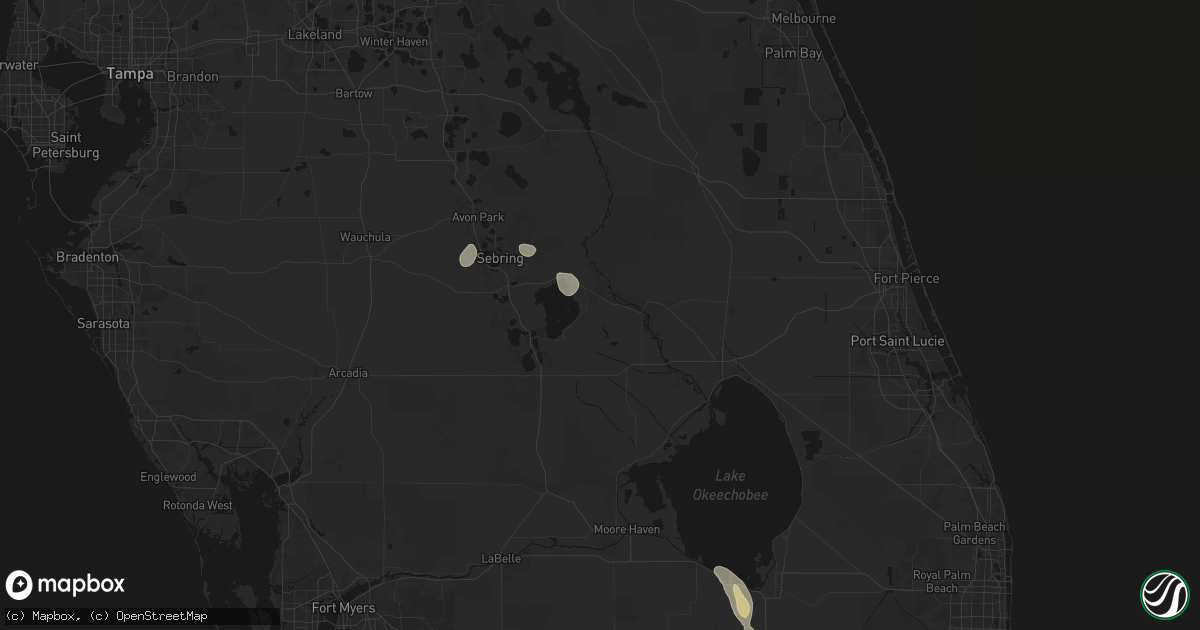 Hail map in Lorida, FL on May 29, 2026