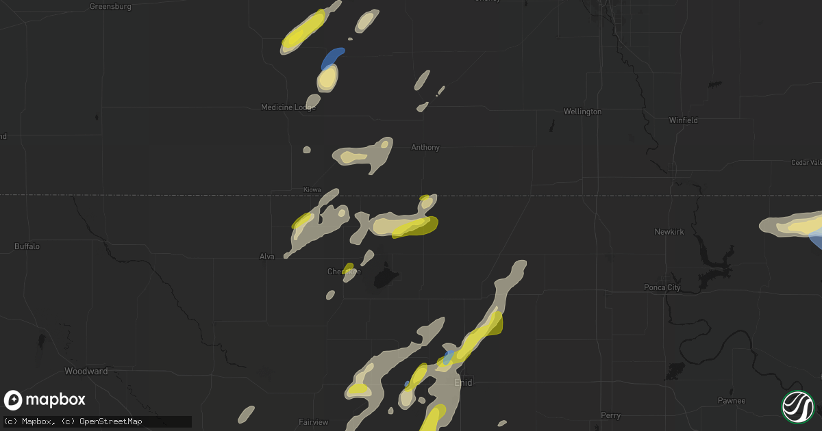 Hail map in Manchester, OK on May 29, 2026