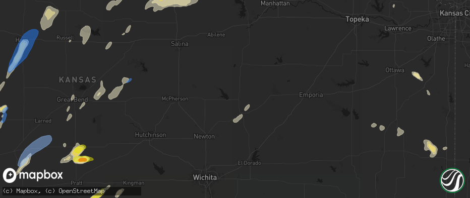 Hail map in Marion, KS on May 29, 2026