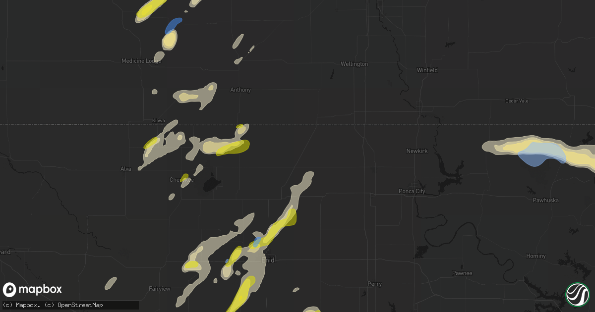 Hail map in Medford, OK on May 29, 2026