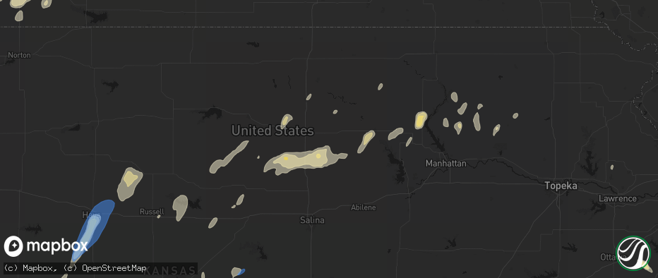 Hail map in Miltonvale, KS on May 29, 2026