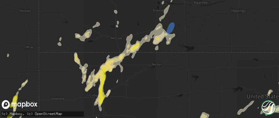 Hail map in Norcatur, KS on May 29, 2026