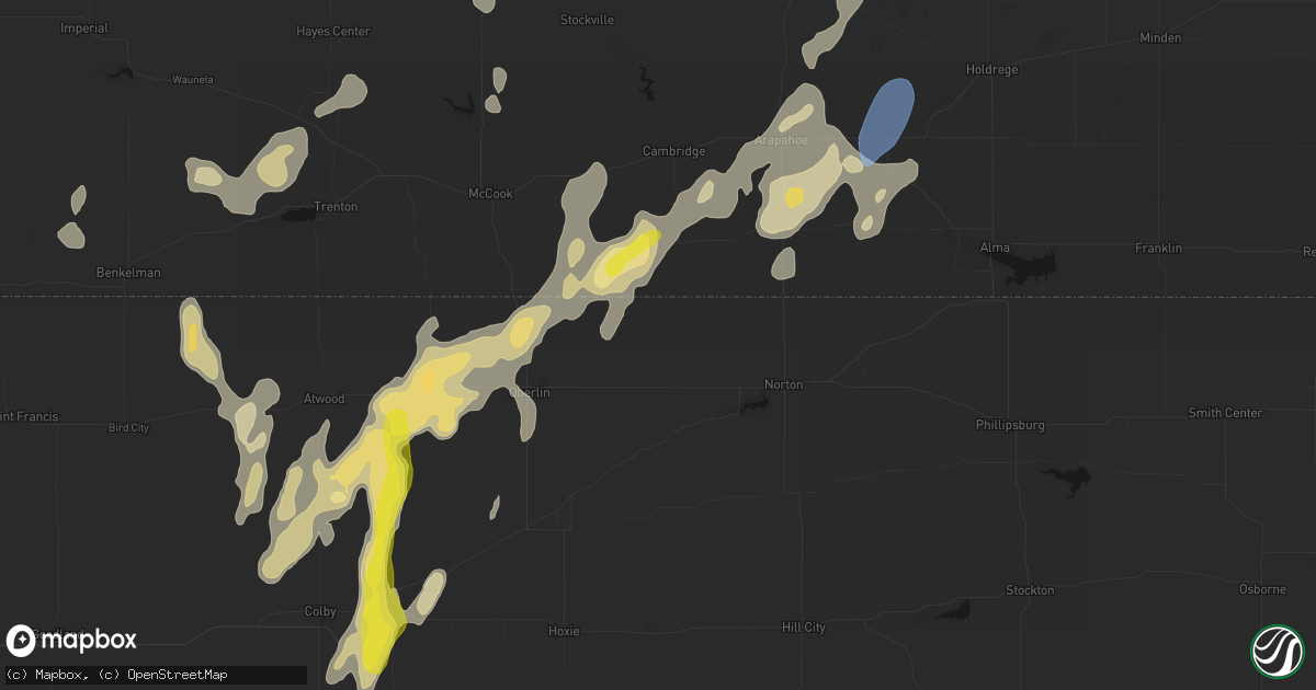 Hail map in Norcatur, KS on May 29, 2026