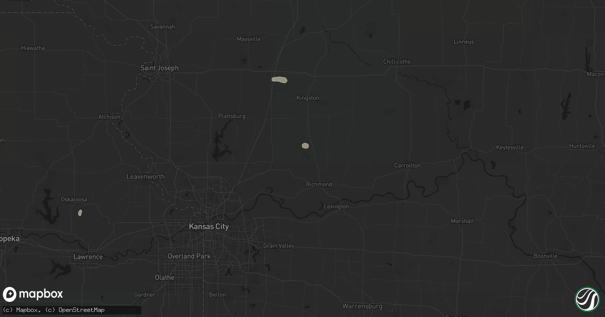 Hail map in Rayville, MO on May 29, 2026