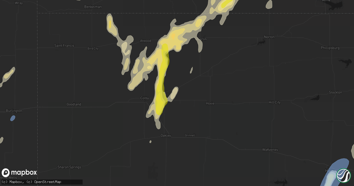 Hail map in Rexford, KS on May 29, 2026