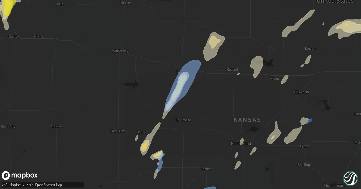 Hail map in Schoenchen, KS on May 29, 2026