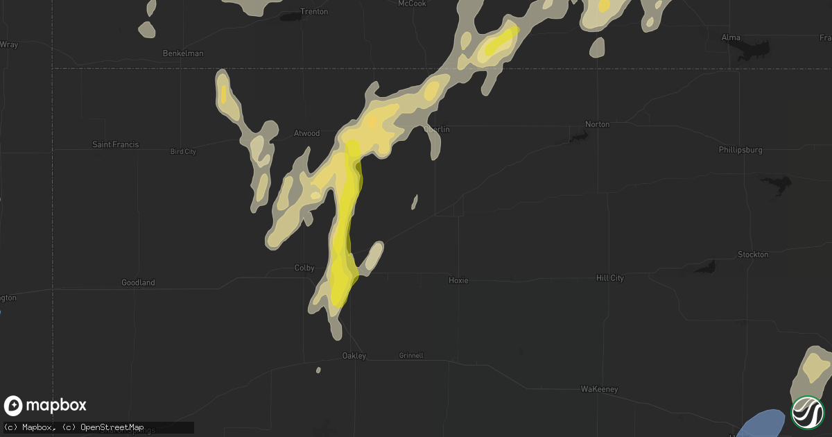 Hail map in Selden, KS on May 29, 2026
