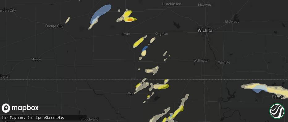 Hail map in Sharon, KS on May 29, 2026