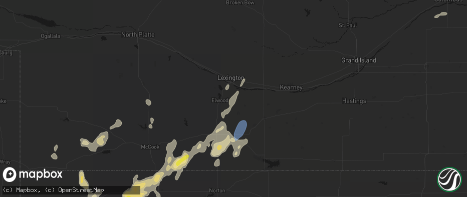 Hail map in Smithfield, NE on May 29, 2026