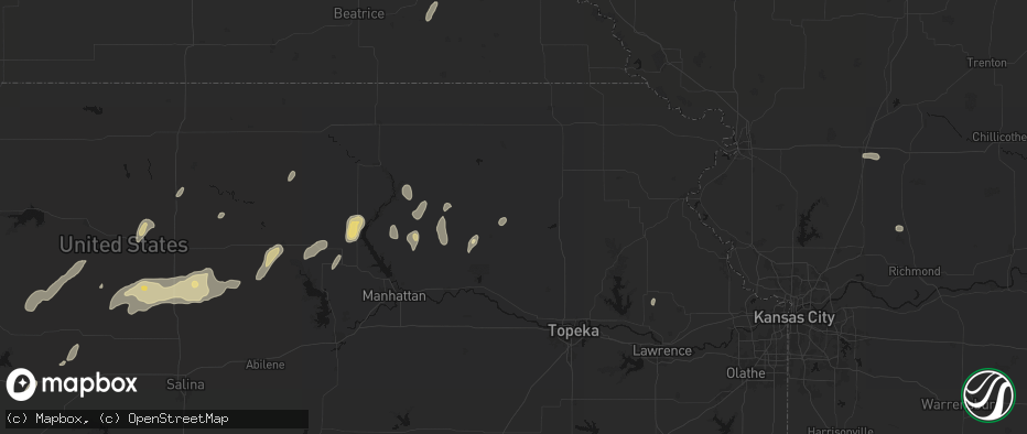 Hail map in Soldier, KS on May 29, 2026