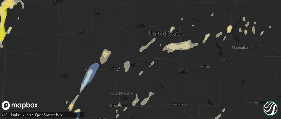 Hail map in Sylvan Grove, KS on May 29, 2026