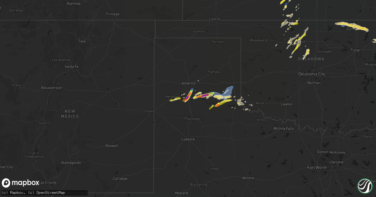 Hail map on May 29, 2026