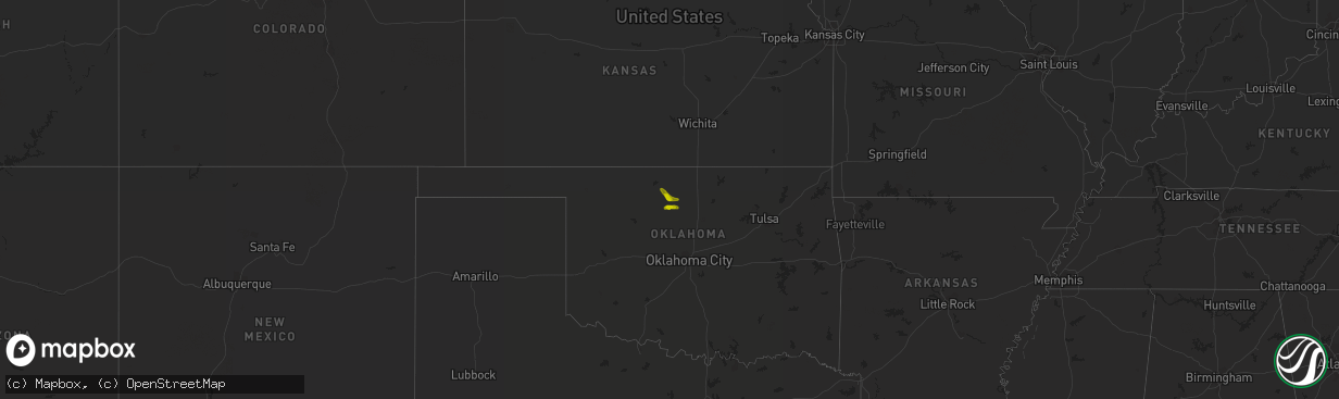 Hail map on May 30, 2010