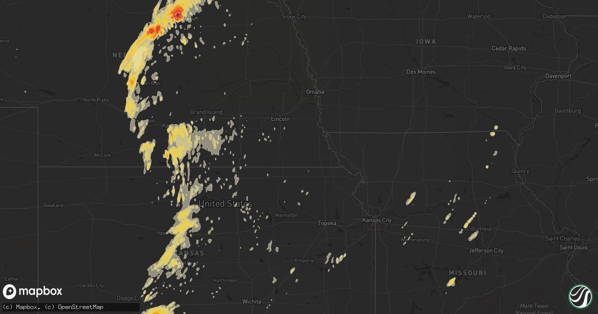 Hail map on May 30, 2011