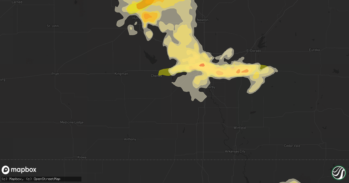 Hail map in Andover, KS on May 30, 2012