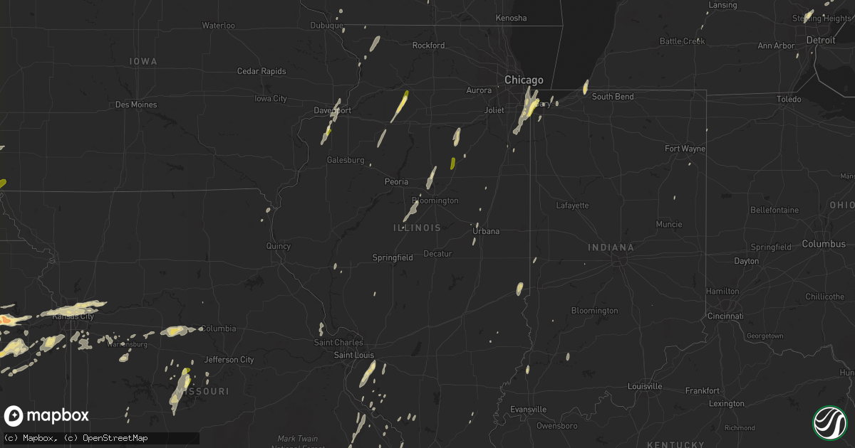 Hail map in Illinois on May 30, 2013