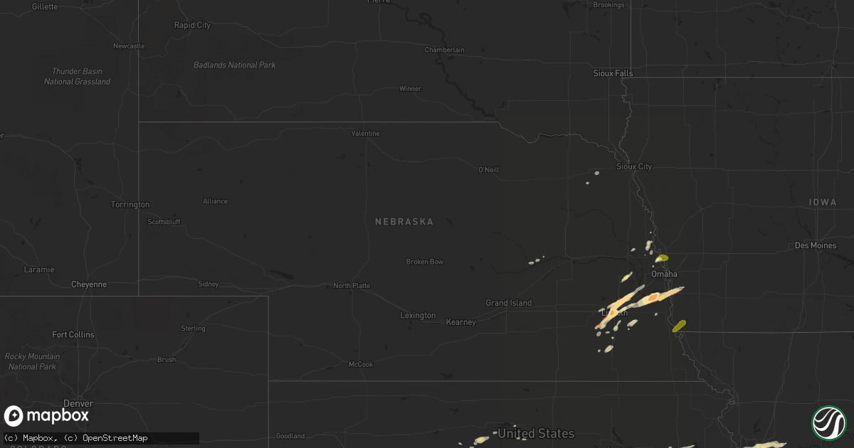 Hail map in Nebraska on May 30, 2013