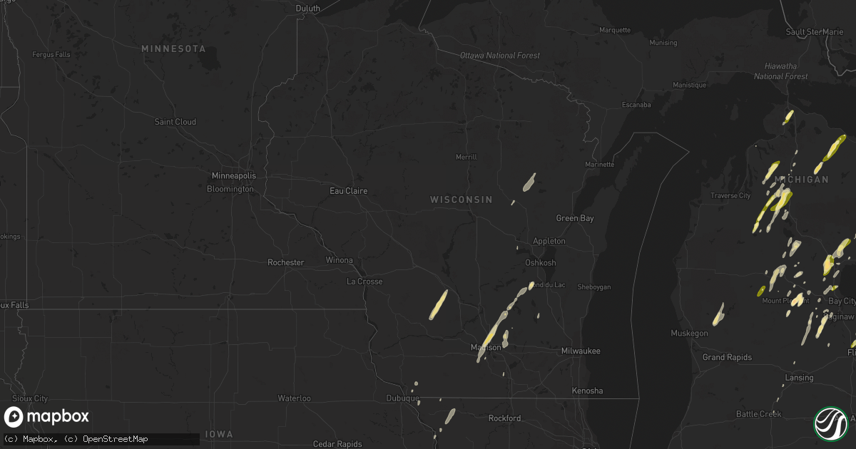 Hail map in Wisconsin on May 30, 2013