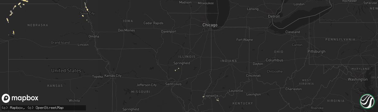 Hail map in Illinois on May 30, 2014