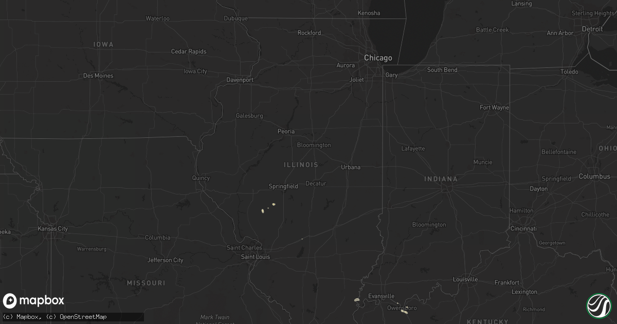 Hail map in Illinois on May 30, 2014