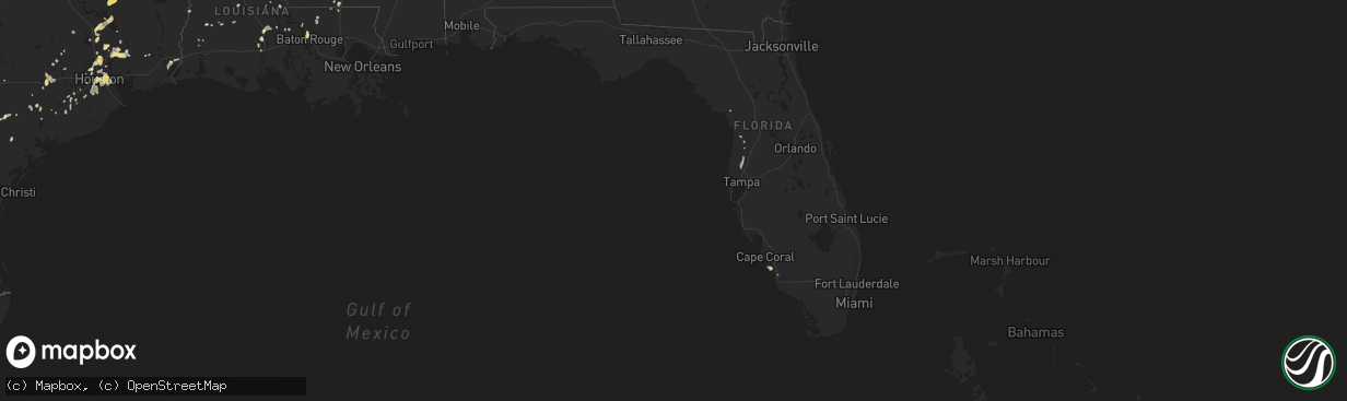 Hail map in Florida on May 30, 2015