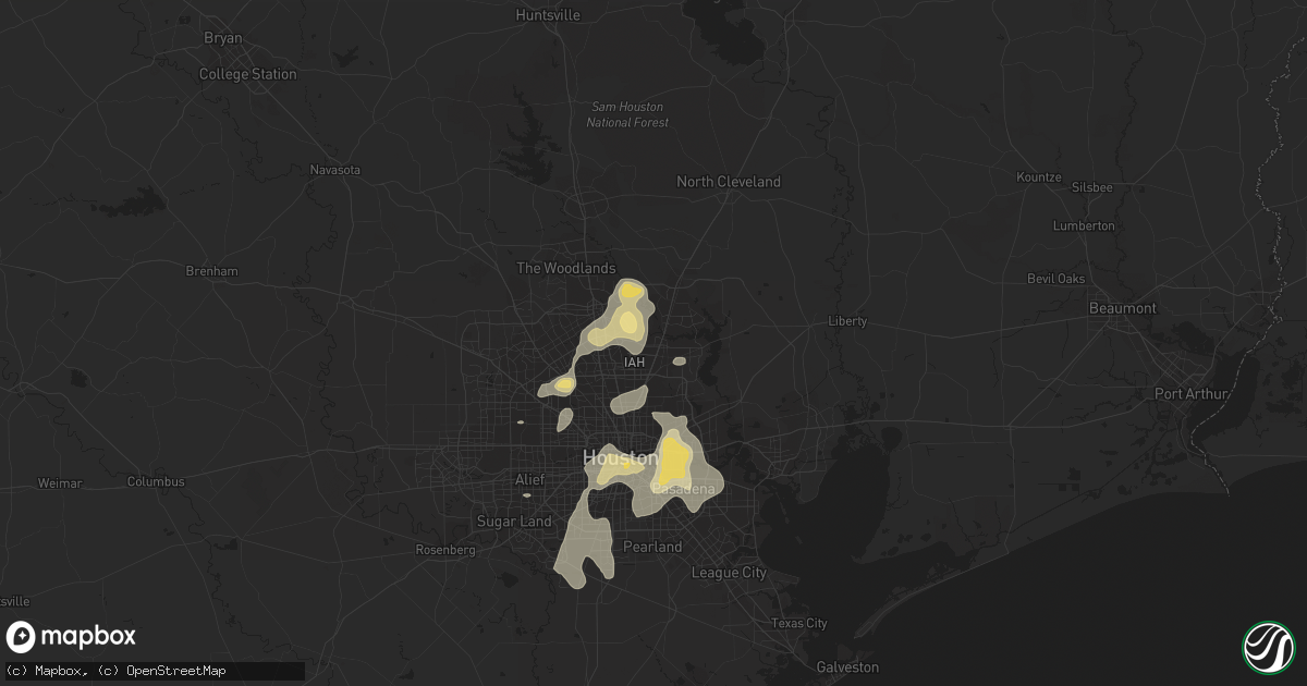 Hail map in Humble, TX on May 30, 2015