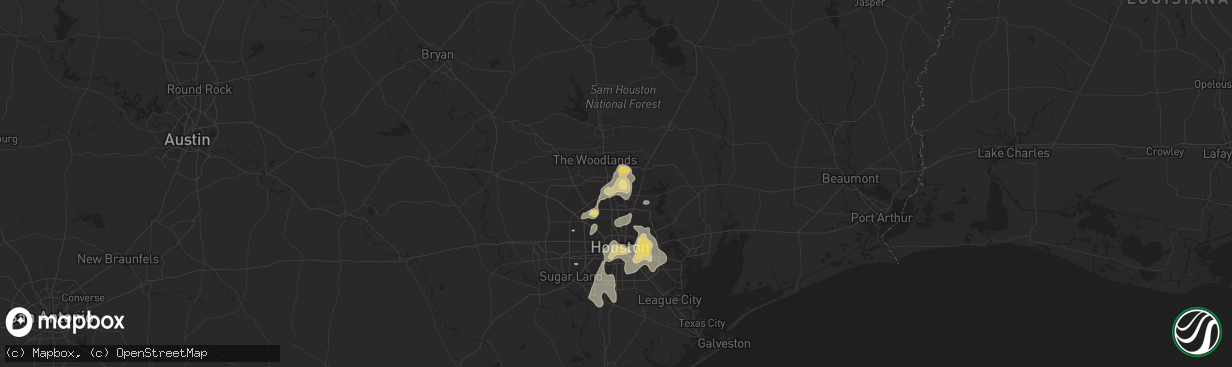 Hail map in Spring, TX on May 30, 2015