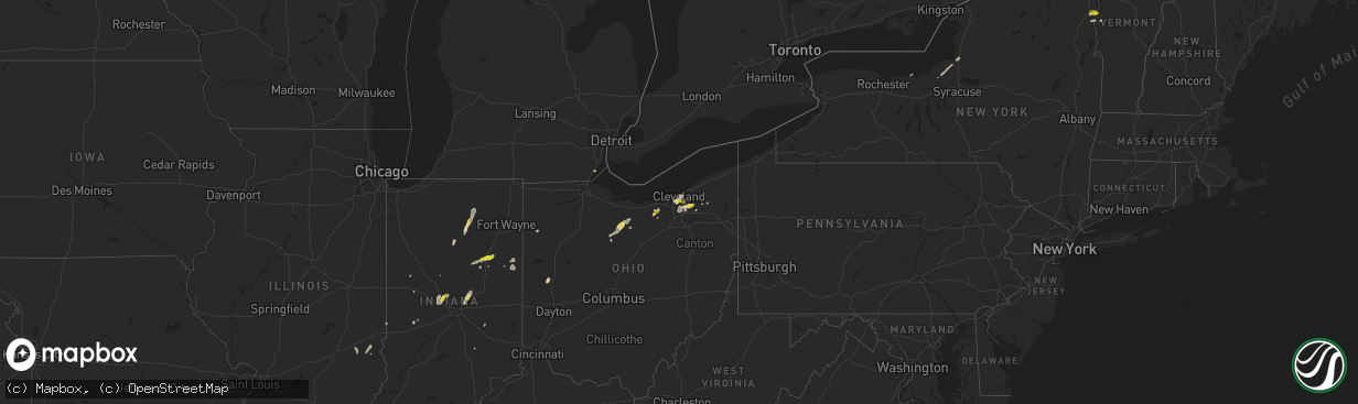 Hail map on May 30, 2015