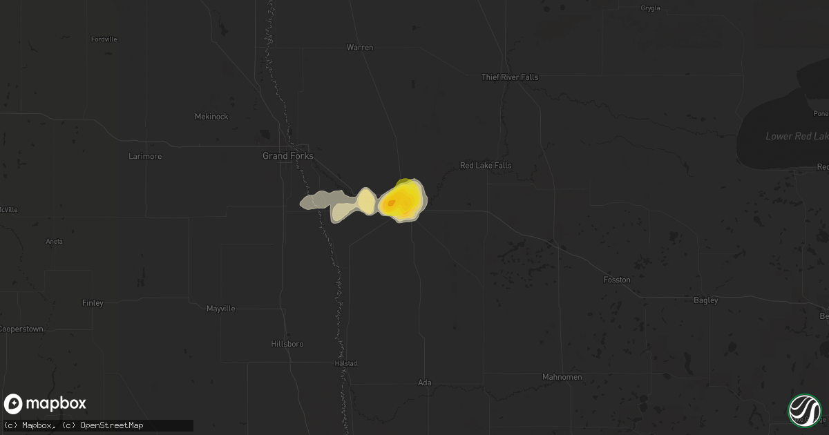 Hail map in Crookston, MN on May 30, 2016