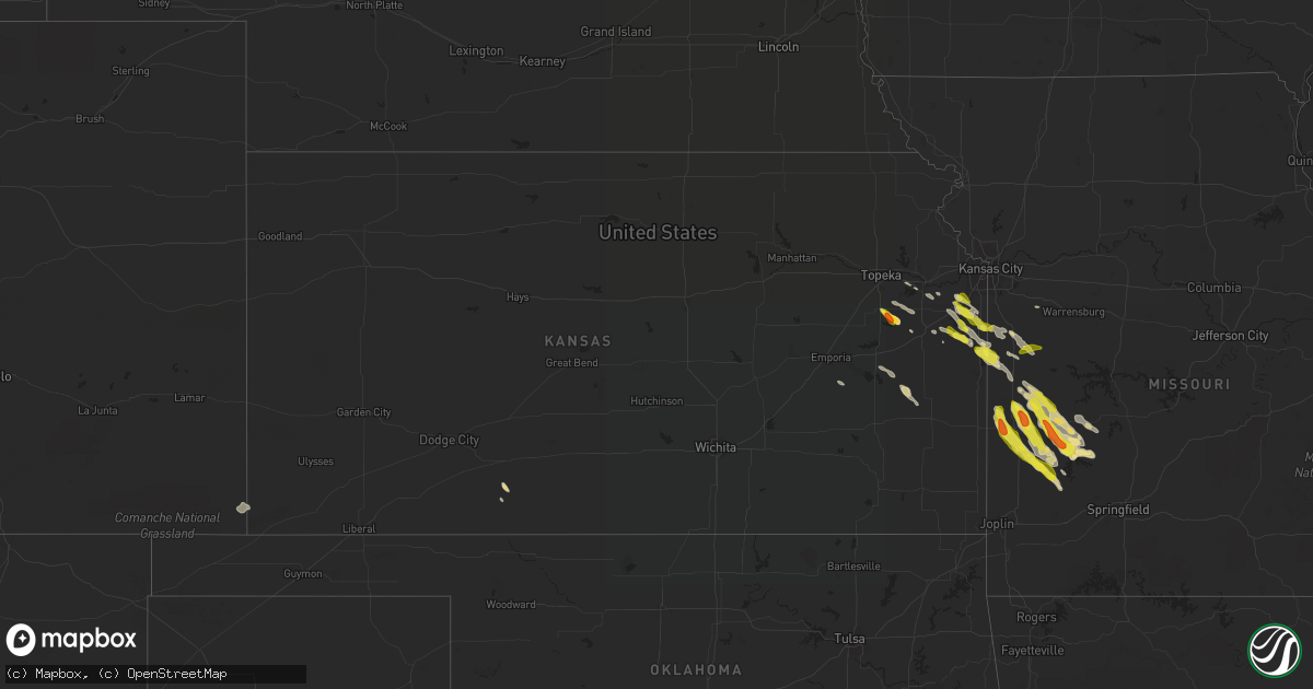 Hail map in Kansas on May 30, 2017