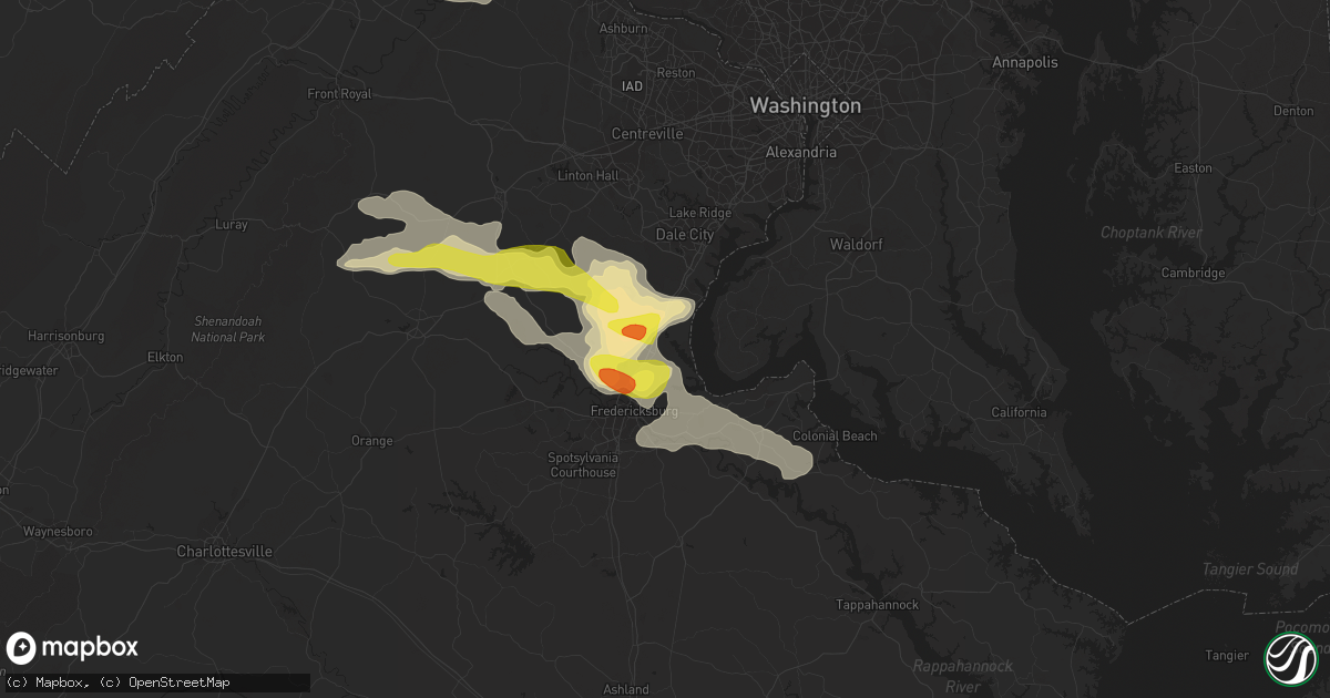 Hail map in Stafford, VA on May 30, 2017