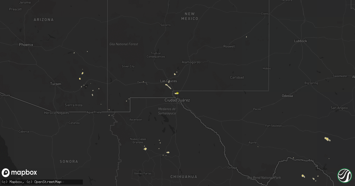Hail map on May 30, 2017