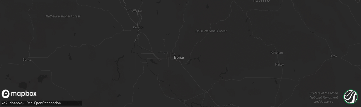 Hail map in Boise, ID on May 30, 2018