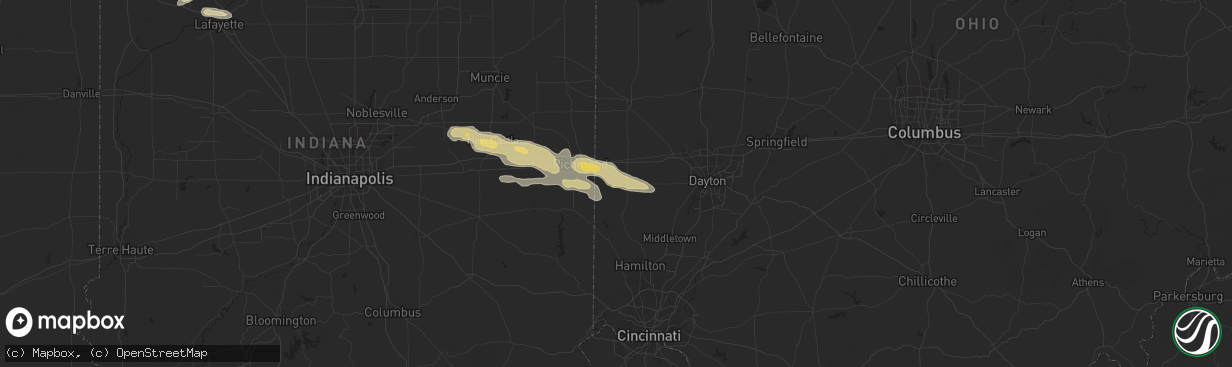 Hail map in Eaton, OH on May 30, 2019