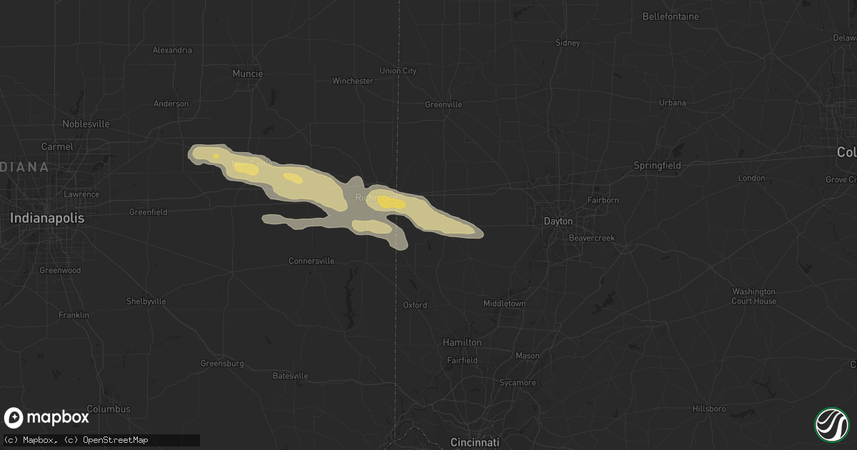 Hail map in Eaton, OH on May 30, 2019