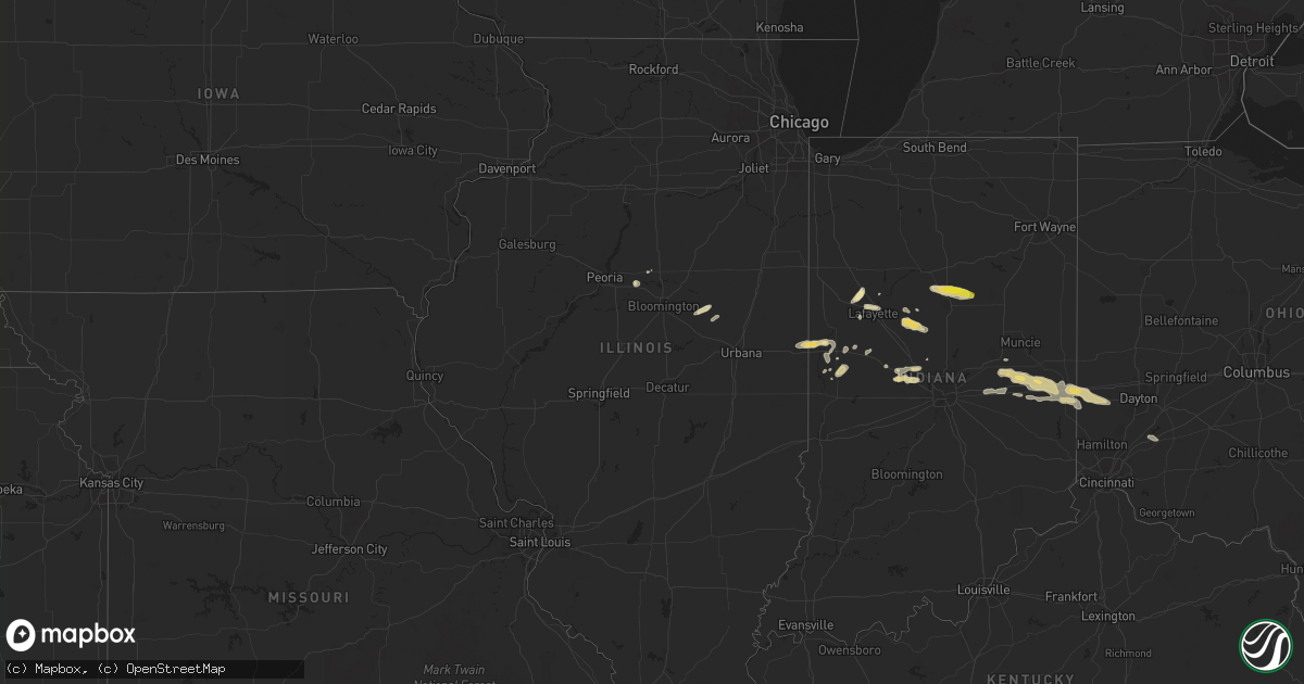 Hail map in Illinois on May 30, 2019
