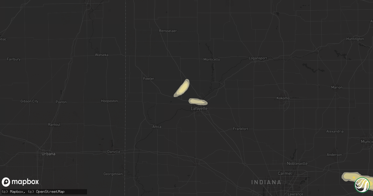 Hail map in West Lafayette, IN on May 30, 2019