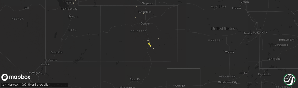 Hail map on May 30, 2020