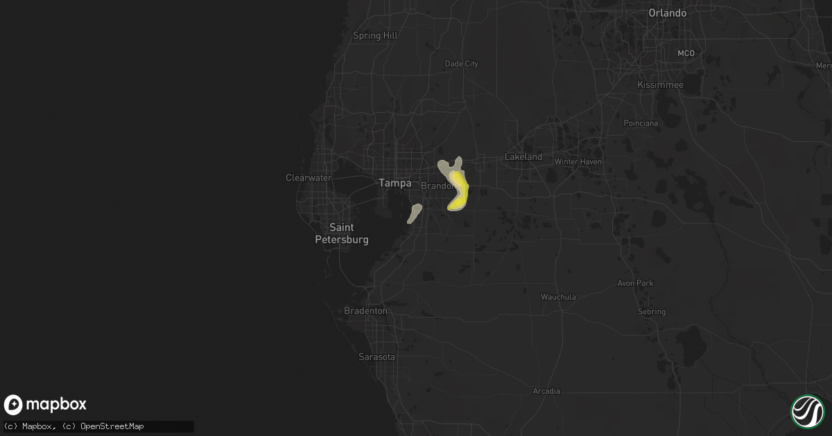 Hail map in Gibsonton, FL on May 30, 2021