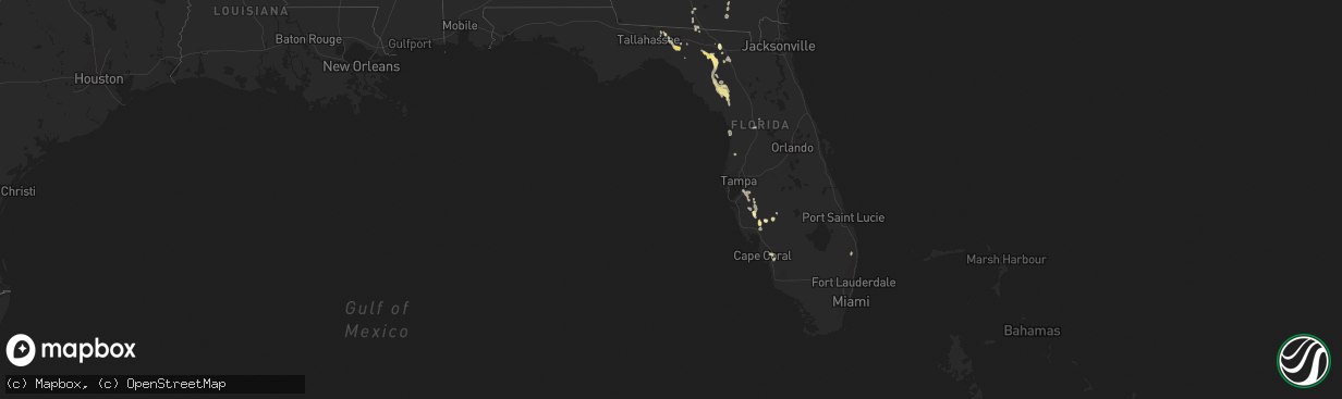 Hail map in Florida on May 30, 2022