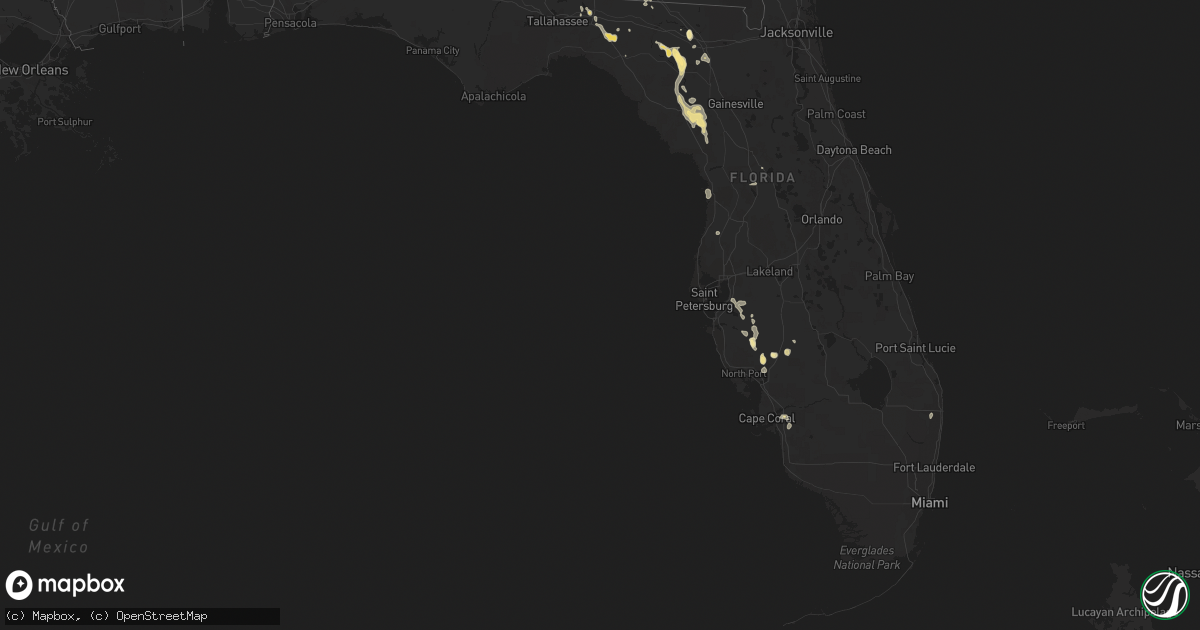 Hail map in Florida on May 30, 2022