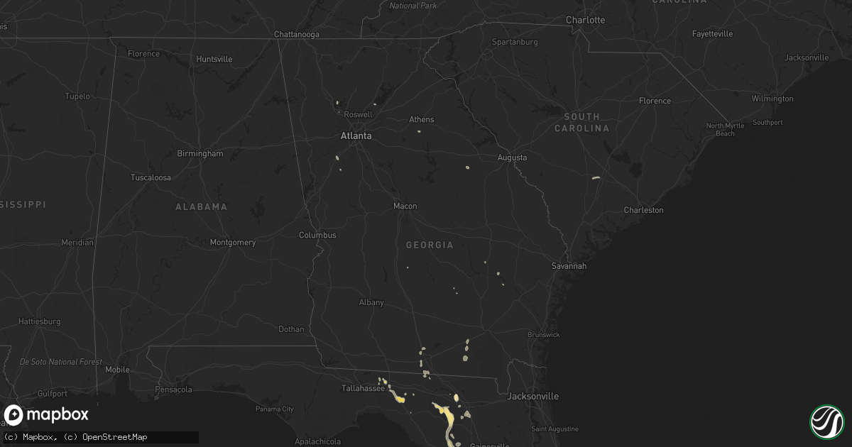 Hail map in Georgia on May 30, 2022