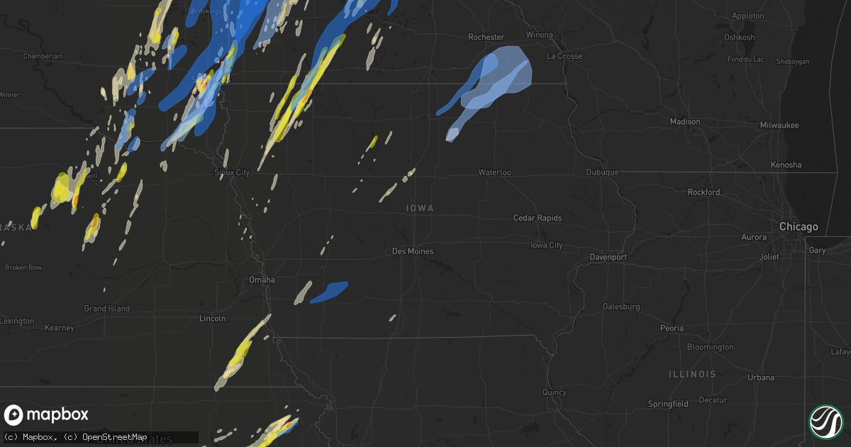 Hail map in Iowa on May 30, 2022