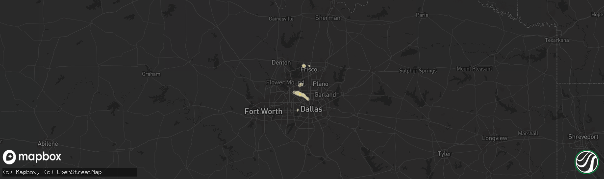 Hail map in Carrollton, TX on May 30, 2023
