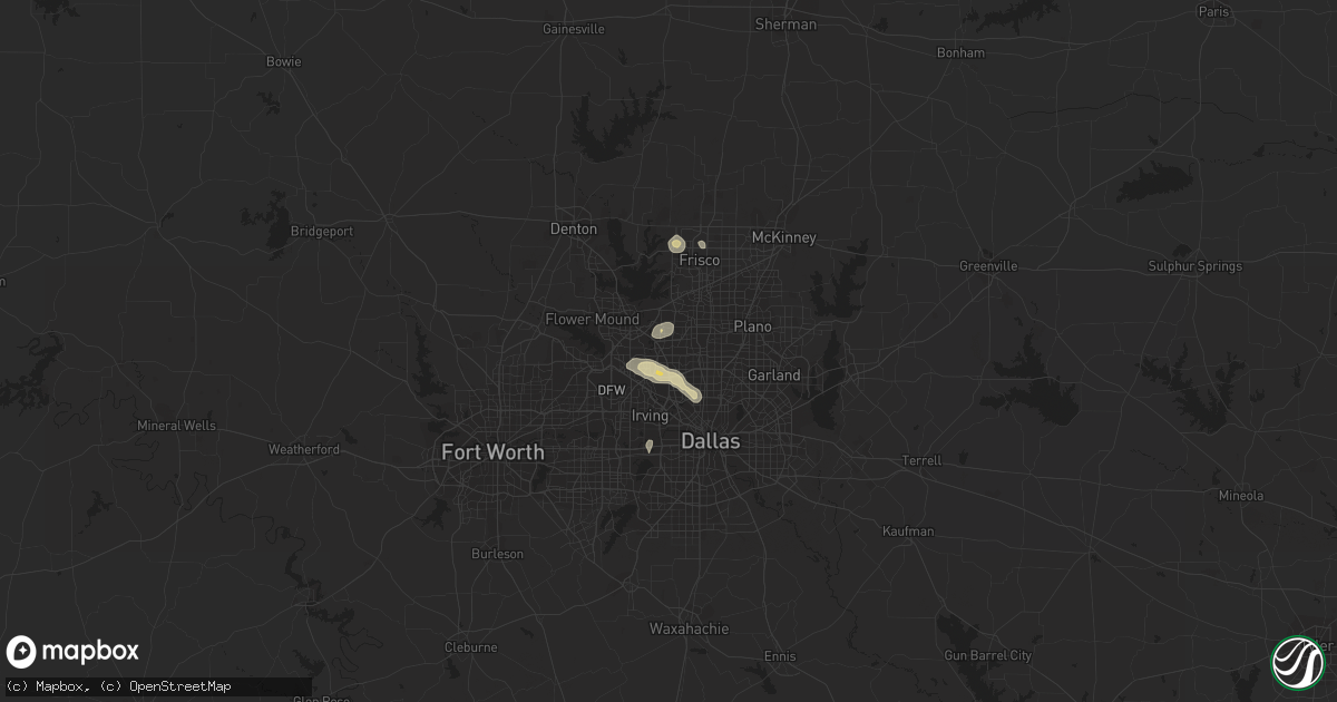 Hail map in Carrollton, TX on May 30, 2023