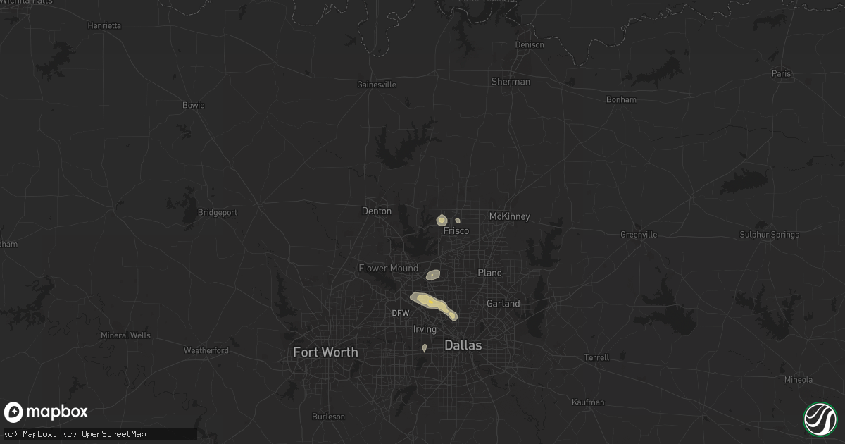Hail map in Little Elm, TX on May 30, 2023
