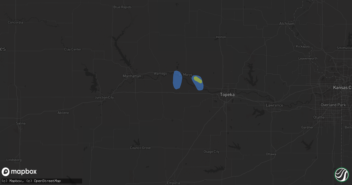 Hail map in Paxico, KS on May 30, 2023