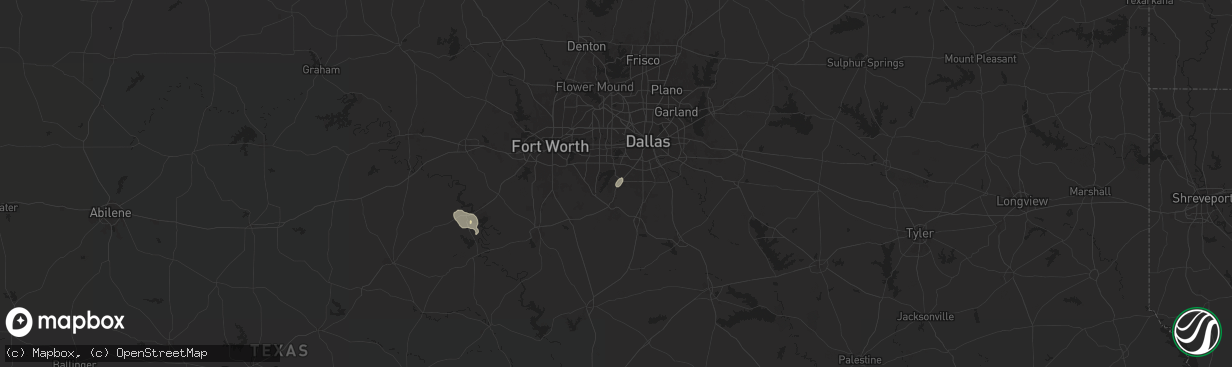 Hail map in Cedar Hill, TX on May 30, 2024